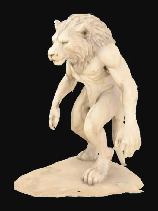 3D model for Lionman Statue