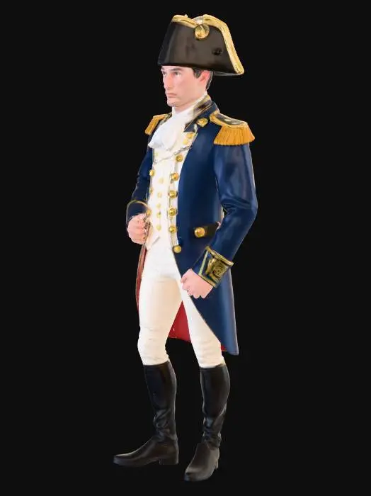3D model for Ultra Realistic Napoleon Bonapart(French General) Model T Pose.