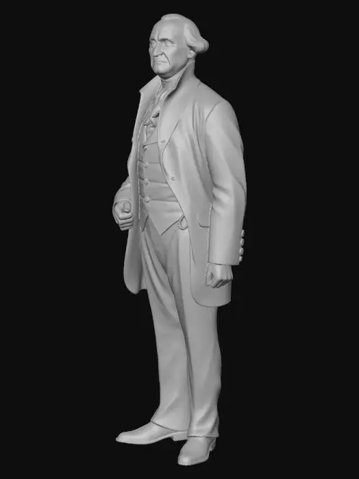 3D model for Ultra Realistic, full body, T-Pose, George Washingotn(USA's first president) Model, real face. No Item. No floor covering .