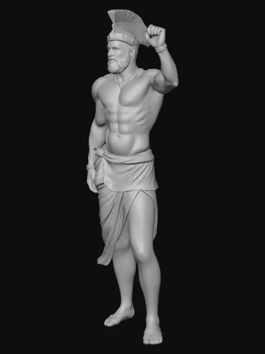 3D model for Ultra Realistic, full body, T-Pose, Scipio Africanus(SPQR's best General) Model, real face. No Item. No floor covering .