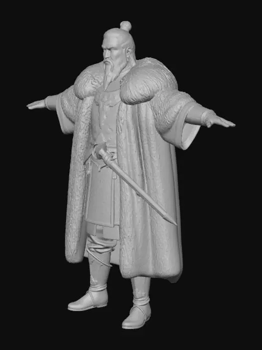 3D model for Gengis Khan-Meshy 6