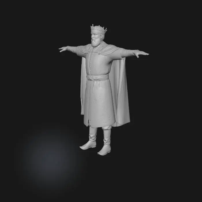3D model for Emir Timur T-Pose Model