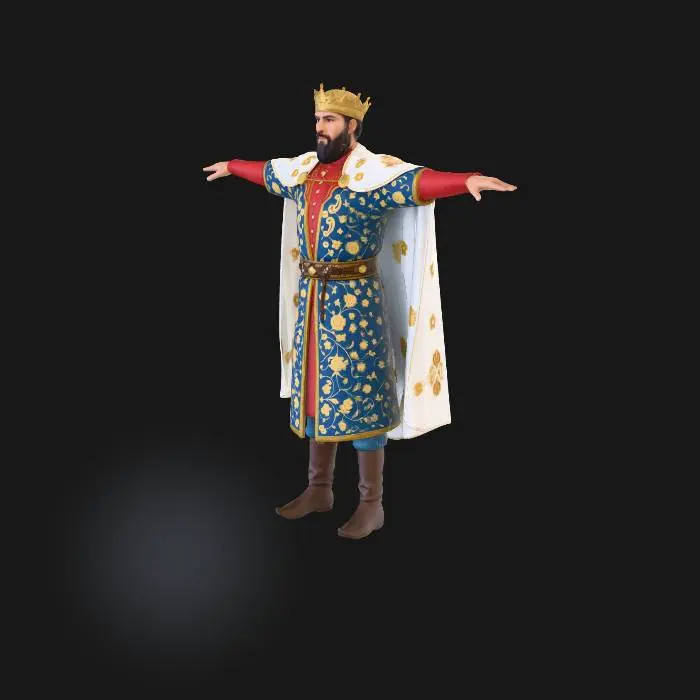 3D model for Emir Timur T-Pose Model