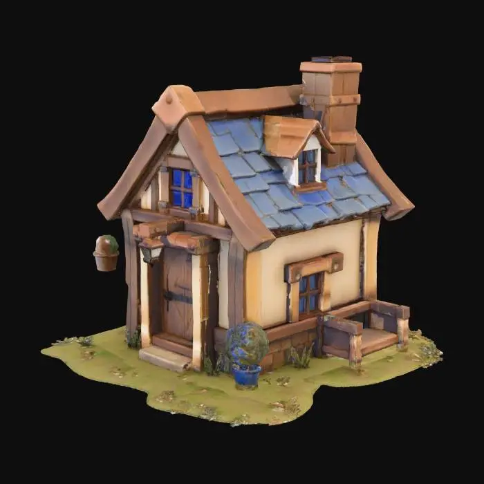 3D model for Whimsical Cottage