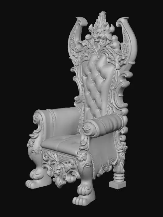 3D model for vikinglerin kullandığı tahtlardan üretmeni istiyorum ihtişamlı ve oymalı bir taht olsun