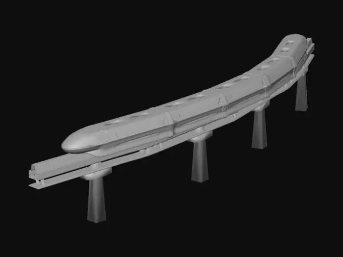 3D model for monorail