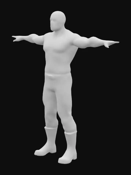 3D model for vin diesel t pose