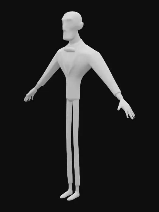 3D model for Character in Tuxedo