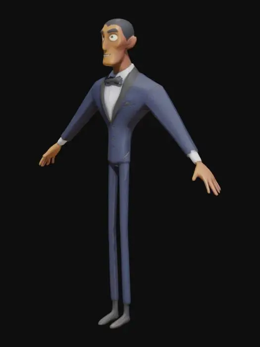3D model for Character in Tuxedo