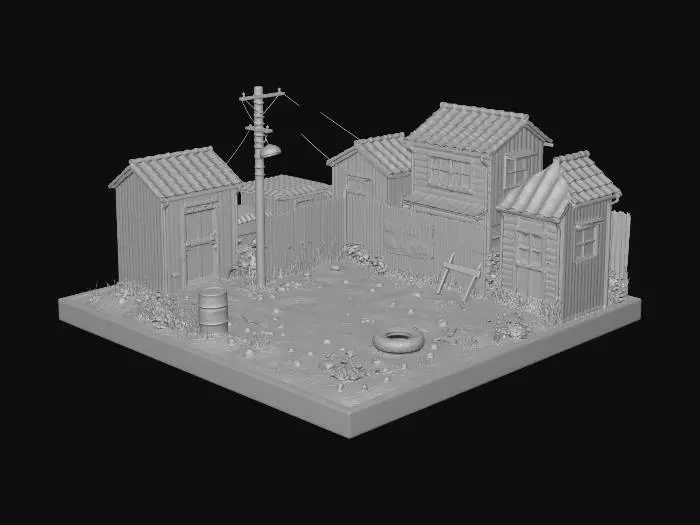3D model for Miniature Town Yard