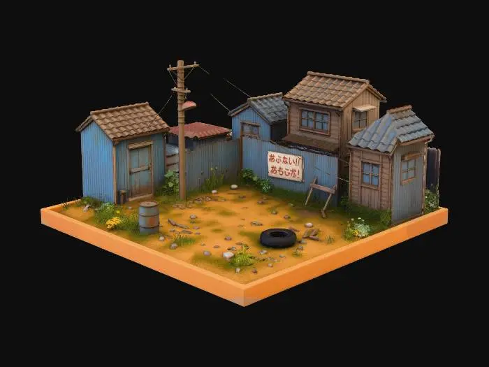 3D model for Miniature Town Yard