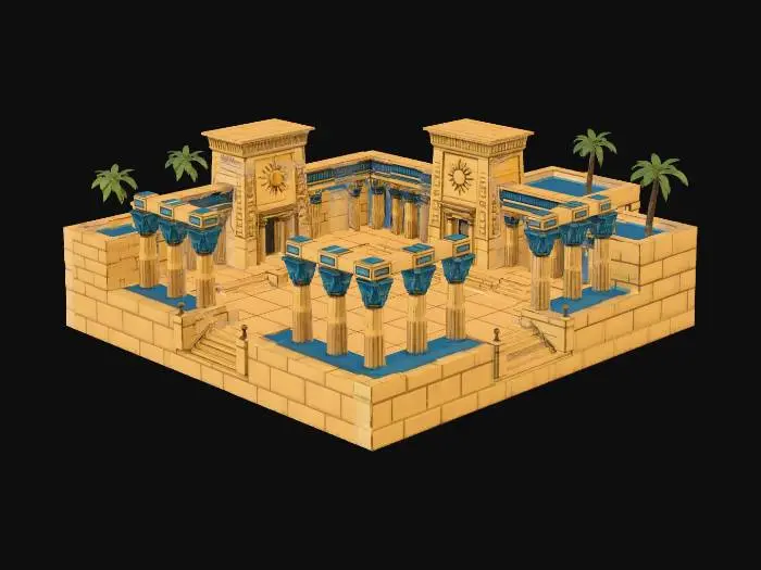 3D model for Ancient Oasis Temple