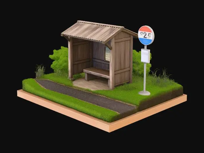 3D model for Bus Stop Serenity