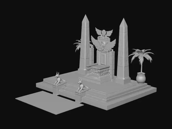 3D model for Winged Sun Throne