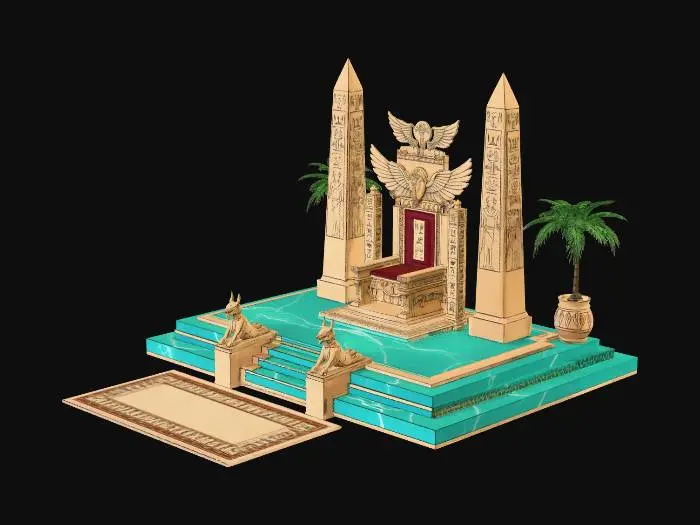 3D model for Winged Sun Throne