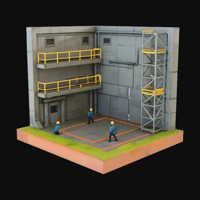 3D model for Construction Miniature Scene