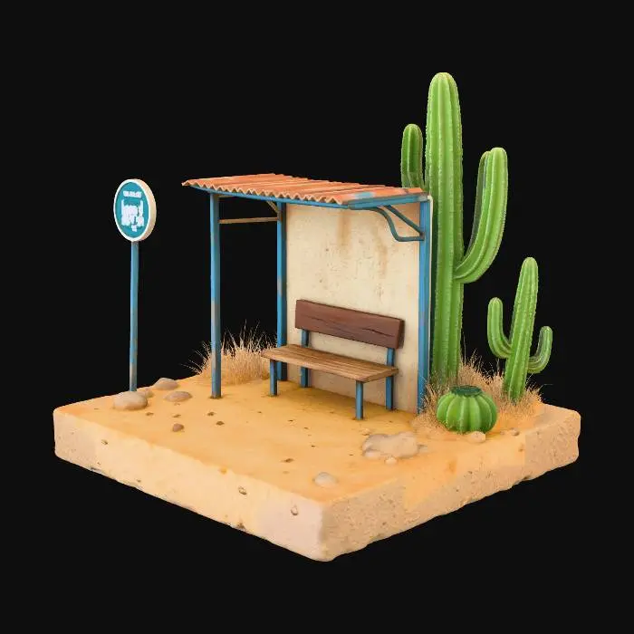 3D model for Desert Oasis Stop