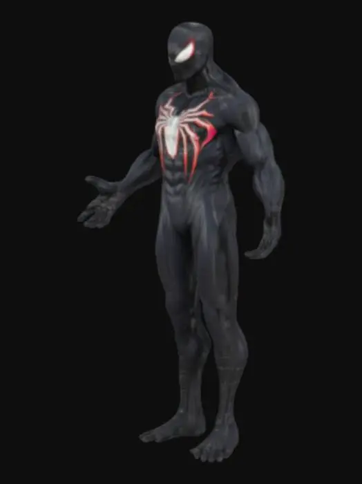 3D model for VENOM SPIDERMAN WITH OPEN ARMS AND OPEN HANDS