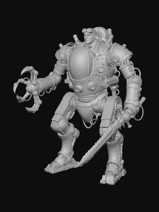 3D model for Steampunk Guardian