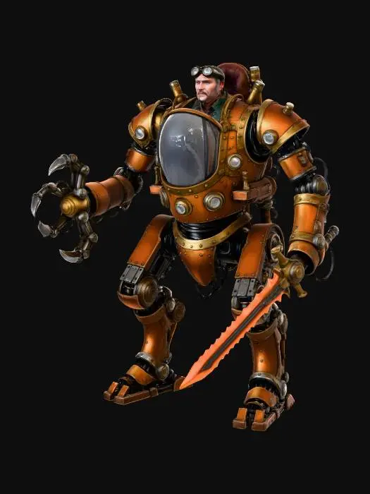 3D model for Steampunk Guardian