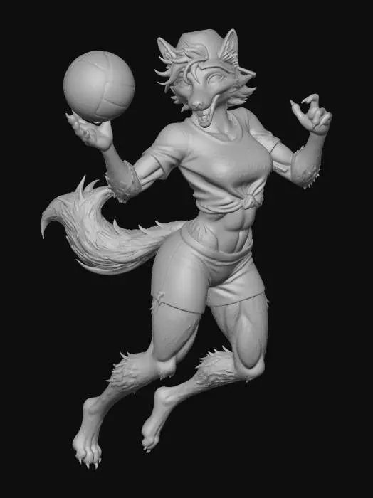 3D model for Beachside Volleyball Fun