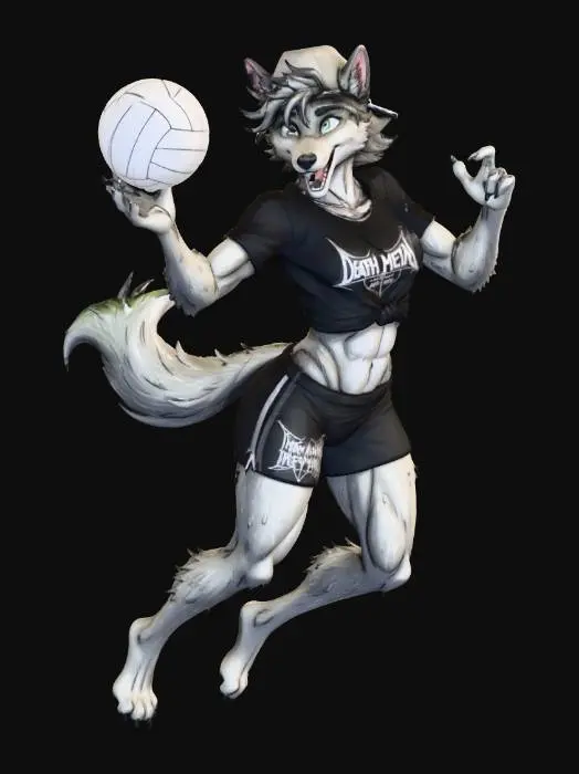 3D model for Beachside Volleyball Fun