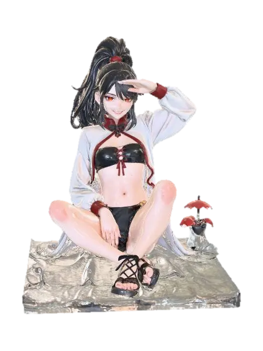 Beach Vampire Vibes - Okamihut 3D model, vytvořený pomocí AI