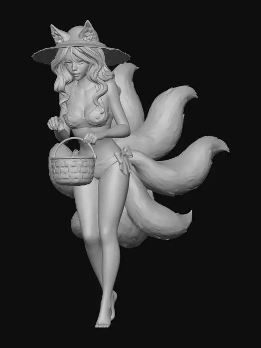 3D model for Beachcombing Kitsune