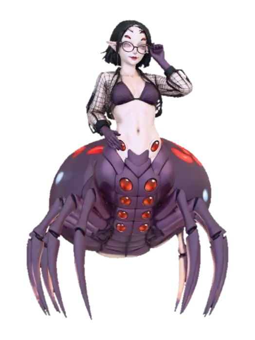 Arachnid Serenity - Okamihut 3D model, vytvořený pomocí AI