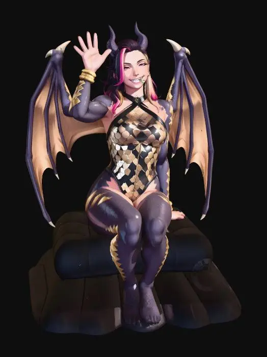 3D model for Dragoness by the Sea