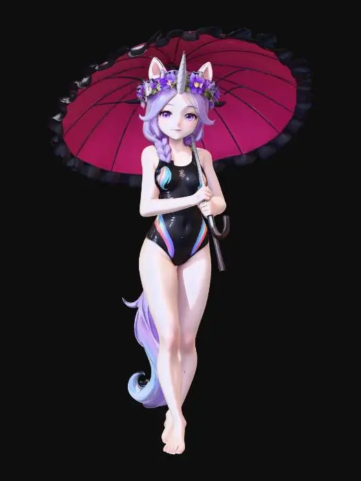 3D model for Beachside Unicorn