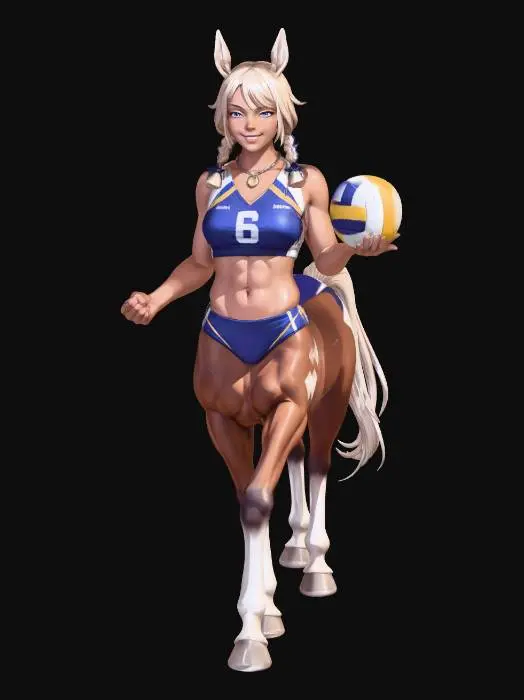 3D model for Seaside Centaur Volleyball