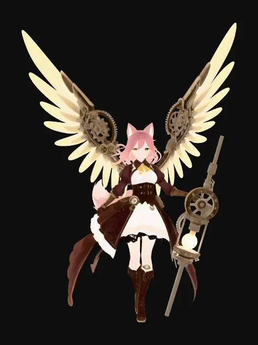 3D model for Clockwork Wings of Light