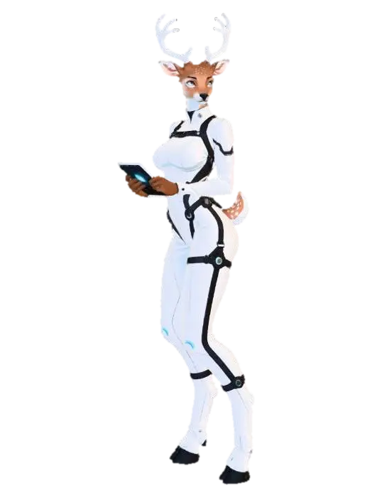 Fawn - Columbia Synthetix Corp - Okamihut 3D model, vytvořený pomocí AI