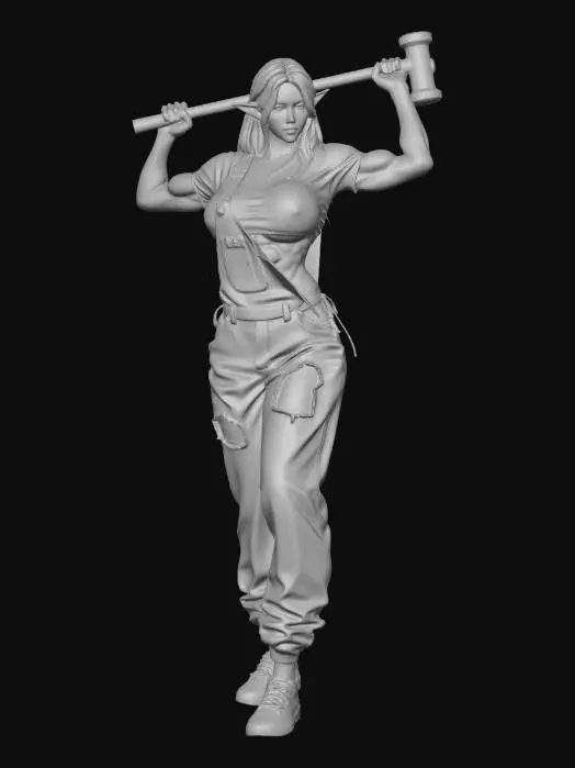 3D model for Elven Farmerlady