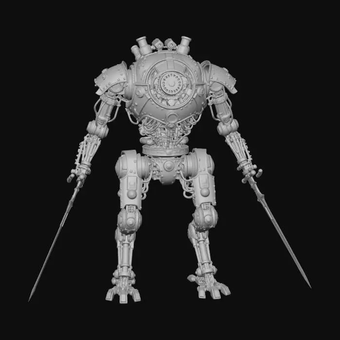 3D model for Steampunk Sentinel