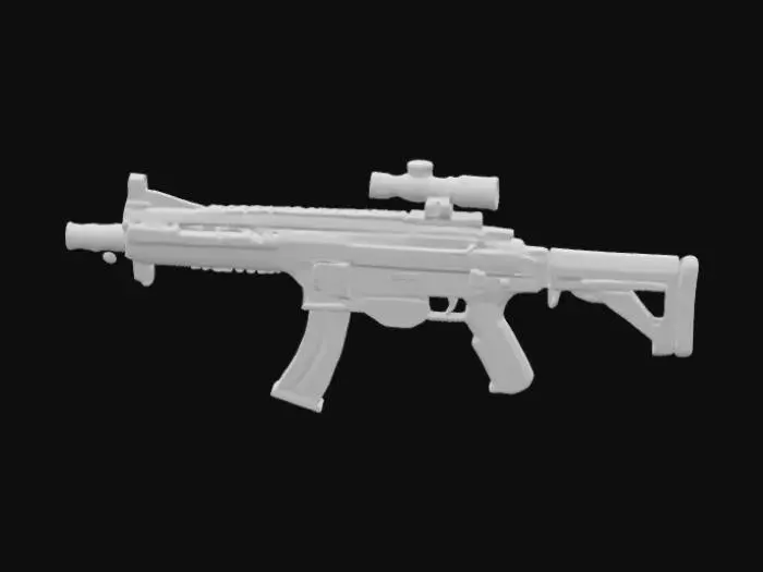 3D model for TheAUGGodslayerisacosmicriflemadefromstarmetalwithglowinggoldenandvioletveinsItscorehasagalaxyorbandfloatingruneringsThebarrelshineswithcelestiallightandthescopeadaptsoconditionsShotleavetrailsofenergyandsparksTheAUGboostscritrateby4percentandgainsdivinepowerswithfusionItcaninstakillweakenedenemiesaddsresonanceslotsandincreaseslongrangecritsHeavensWrathmodegrants100percentcrit60percentfirerateand25percentspeedturningthegunintoaradiantweaponwithexplosiveblastsOnlytheworthycanwielditspower

