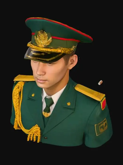 3D model for Cadet Uniform Portrait