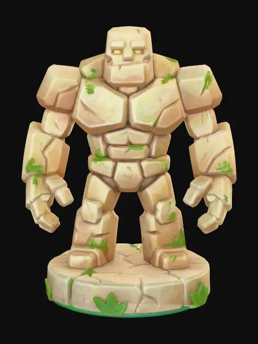 3D model for Mossy Stone Golem