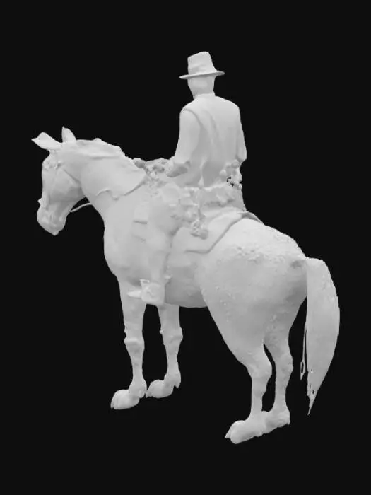 3D model for Western Rider in the Plains
