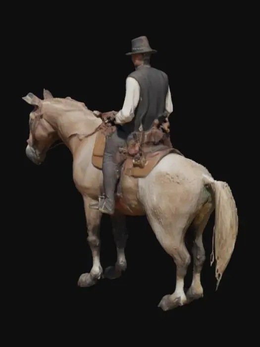 3D model for Western Rider in the Plains