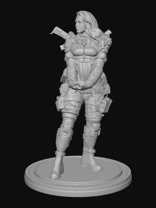 3D model for Cyber Warrior Diva