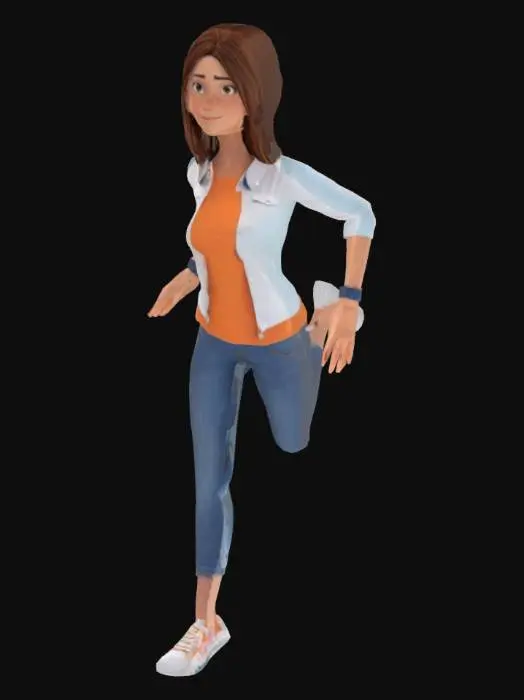 3D model for Welcoming Animated Character