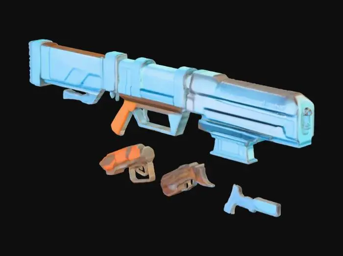 3D model for Blaster futurista de juguete