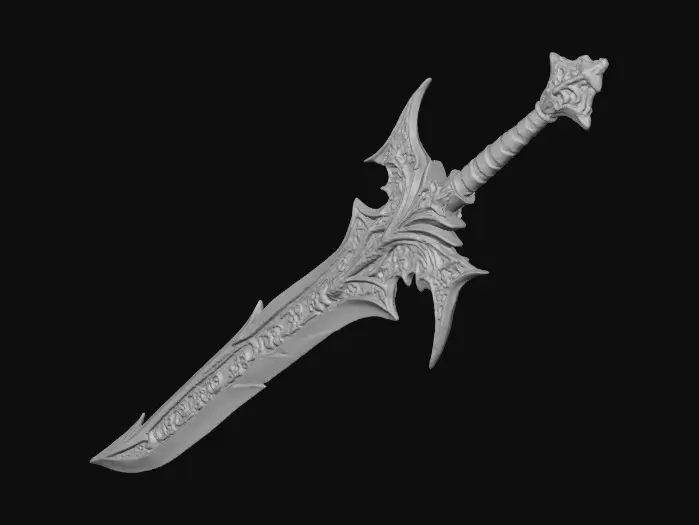 3D model for I want to create a Final fantasy themed 2 handed sword