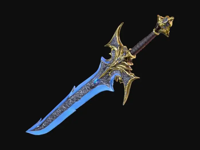 3D model for I want to create a Final fantasy themed 2 handed sword