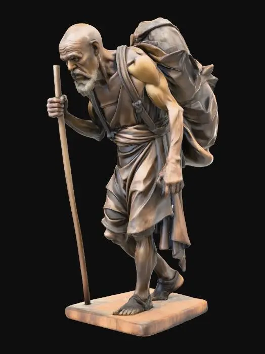 3D model for The Burdened Traveler