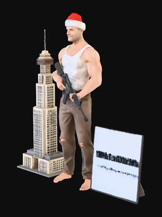 3D model for Christmas Action Hero