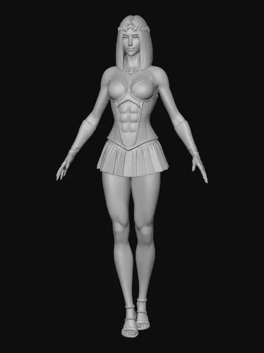 3D model for Moonlit Warrior