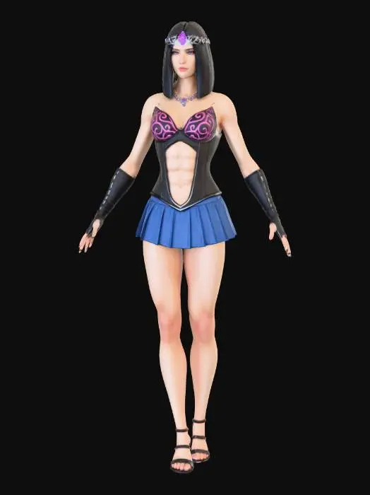 3D model for Moonlit Warrior